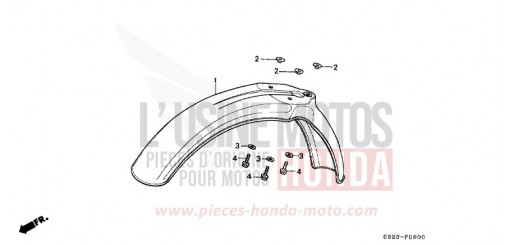 KOTFLUEGEL, VORNE CR80RM de 1991